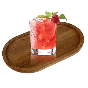 Bandeja Ovalada de Madera de Acacia de 7.8×4.6 Pulgadas, Bandeja Decorativa de Madera Natural, Bandeja Pequeña Ovalada para Servir - Product Image 5