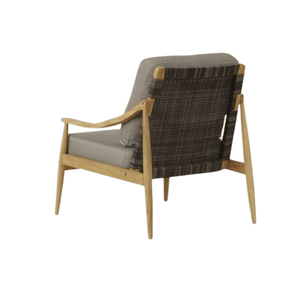 Bumi Modern Teak Wood One Seat <b>Garden</b> <b>Sofa</b> Chair with Waterproof Cushion for Outdoor Patio Furniture - Product Image 3