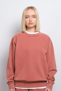 Sudadera Personalizada Vintage con Cuello Redondo para Hombre y Mujer, Oversize, de Algodón y Fibra de Bambú, Estilo Pullover, con Lavado Ácido y Felpa Digital - Product Image 3