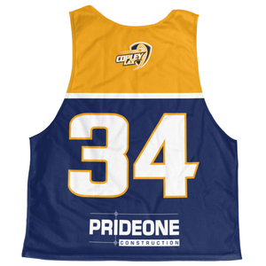 Venta al por mayor de camisetas reversibles baratas para lacrosse, sublimadas, de secado rápido, para entrenamiento de equipos masculinos, al por mayor en fábrica. - Product Image 3