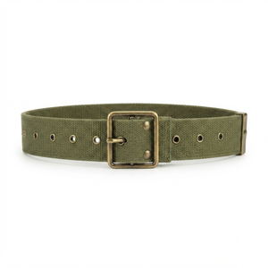 Ceinture en toile robuste de qualité supérieure avec boucle à ardillon métallique, ceinture uniforme réglable - Product Image 1