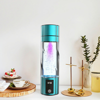 Générateur d'eau hydrogénée 2026 Best Seller 5000ppb 300ML avec charge sans fil, lumière UV-C et longue autonomie