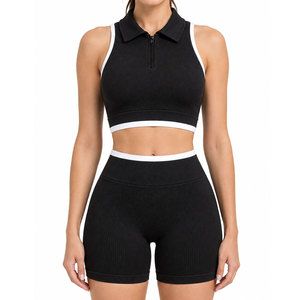 Nuevo Conjunto de Yoga Transpirable Hecho a Medida para Mujer, Top Ventas, Color Liso, Hecho con el Mejor Material, Conjuntos de Yoga OEM - Product Image 1