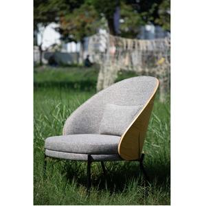 Fauteuil Eamy de qualité commerciale, vente en gros, assise confortable, type une place, dossier en contreplaqué, pieds en acier thermolaqué, OEM - Product Image 4