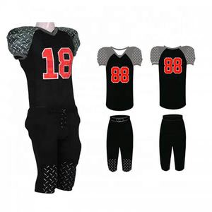 Meilleur Prix Logo Personnalisé Respirant Grande Taille Football Américain Uniforme Ensembles Manches Courtes Stretch Fit Tissu Vente à Chaud - Product Image 3