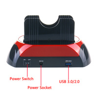 Caja de estación de acoplamiento USB IDE/SATA HDD todo en uno del fabricante, discos duros SATA IDE de 2,5/3,5 pulgadas para Mac/PC, Stock de plástico