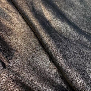 Cuir de chèvre italien Antiba tanné végétallement, effet pull-up, 1,2-1,4 mm, doré, 100 % véritable, gaufré à effet pull. - Product Image 1