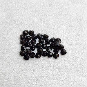 3/4/5/6/7/8/9/10mm espinela negra Natural facetada corte de corazón venta al por mayor piedras preciosas sueltas para la fabricación de joyas productos calientes hechos a mano 2025 - Product Image 1