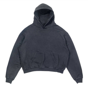 Sudadera con Capucha Extra Grande de Algodón 100% Personalizada al por Mayor para Hombre, Estilo Vintage Lavado con Ácido, Otoño - Product Image 5