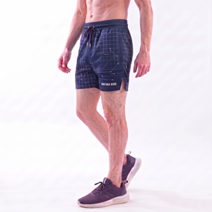 custom mens dark blue <b>camo</b> <b>shorts</b> running camouflage workout gym training <b>shorts</b> side slit open pocket drawstring athletic pant - Product Image 5
