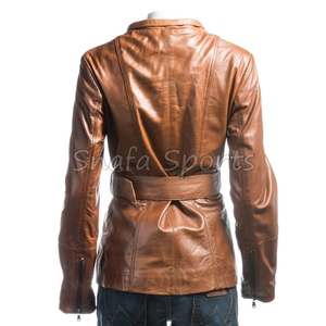 แจ็คเก็ตหนังผู้หญิงสั่งทำคุณภาพพรีเมียม ดีไซน์ล่าสุด คุณภาพดีที่สุด ราคาขายส่ง - Product Image 4