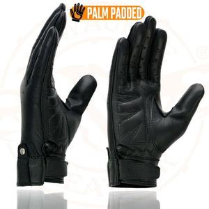 Gants de conduite classiques de qualité supérieure en cuir véritable à doigts entiers avec design perforé respirant à prix raisonnable - Product Image 3