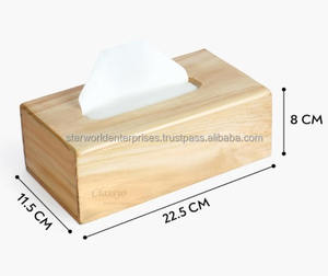 Boîte de papier de soie en bois MDF émaillé Poignées en bois pour servir des fruits, du café et du thé Aliments pour le petit déjeuner lors des mariages et des fêtes - Product Image 6