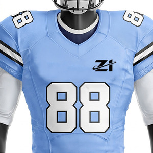 Uniforme de football américain sur mesure de haute qualité, 100% polyester, écologique, grande taille, séchage rapide, respirant, couleurs, logo, unisexe - Product Image 4