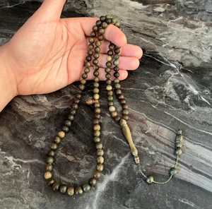 Cuentas de Oración Tasbih de Madera Pulida Hechas a Mano, Ecológicas y de Alta Calidad para Musulmanes, Zikr Diario, Dhikr, Decoración Islámica para el Hogar - Product Image 1