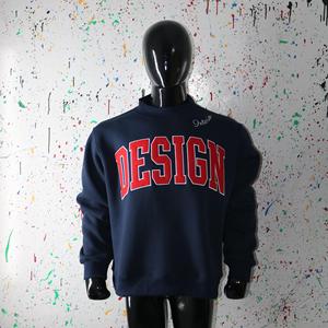 DESIGN BLUE Sweat-shirt à col montant 100% RED Broderie appliquée Sweat-shirt à col large URBAN PRODUCTIONS - Product Image 3