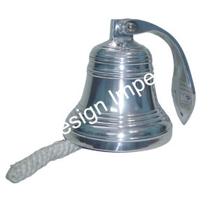 Cloches de bateau Titanic au design personnalisable, décoration murale suspendue pour la maison, le jardin, ornements, cloches de porte en métal nickelé - Product Image 5
