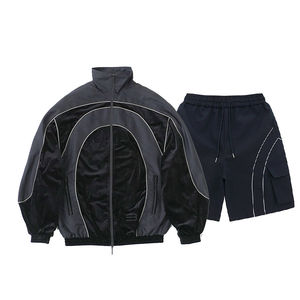 Ensembles décontractés personnalisés pour hommes : Blouson coupe-vent, Blouson bomber, Veste universitaire, Survêtement en nylon décontracté personnalisé - Product Image 4
