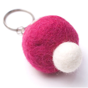 Pink Design Felted Plush <b>Key</b> Ring Unique Stylish <b>Key</b> <b>Chains</b> - Product Image 1