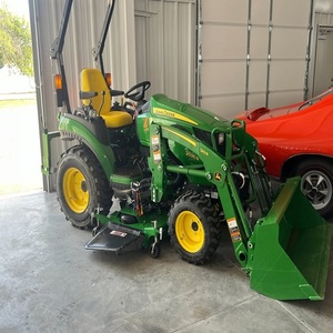 Nuevo Diseño John Deere Tractor Agrícola Compacto 2025R con Orugas 4WD, Cargador Frontal y Retroexcavadora, Motor Multifuncional Verde con Rodamientos - Product Image 5