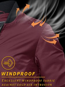 Veste de randonnée d'hiver légère, imperméable et coupe-vent pour homme, avec fermeture éclair, col montant et séchage rapide, idéale pour le trekking en extérieur - Product Image 2