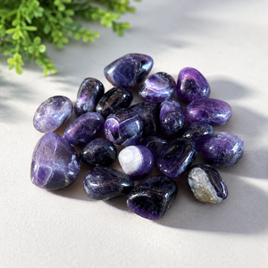 Pierres roulées d'améthyste naturelle, cristal bleu poli, pierre précieuse écologique, 2-3 cm, pour la guérison, la méditation, le Reiki, la décoration spirituelle - Product Image 4