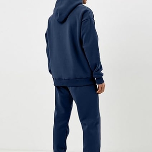 Ensemble de survêtement de sport personnalisé pour homme, veste et pantalon décontractés, 100% coton - Product Image 2