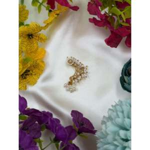 Indian Ethnic Artificial Jewellery Tripti Traditional Nose Ring Cultural Collectible Jewelry - Product Image 3