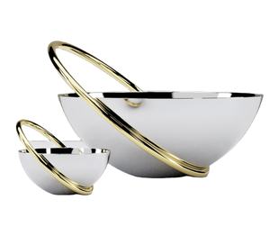 Nouveau design de bols de service en métal plaqué or ustensiles de cuisine et de décoration intérieure saladier pour les fêtes ustensiles de cuisine - Product Image 4