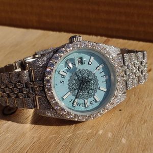 Reloj Splendidigie de Lujo con Movimiento ETA, Cristal de Zafiro y Moissanita, 28mm, Analógico de Cuarzo para Hombre, Correa de Oro Rosa - Product Image 4