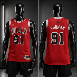 XPERTBulls 91 Camiseta de Baloncesto Personalizable para Hombre, Sin Mangas, Sublimada, Absorbe la Humedad, Corte Regular, para Adultos, Todas las Temporadas - Product Image 3