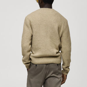 Suéteres de Punto para Hombre, Estilo Universitario, Tendencia de Invierno, Nueva Colección, Cálidos, en Color Sólido - Product Image 2