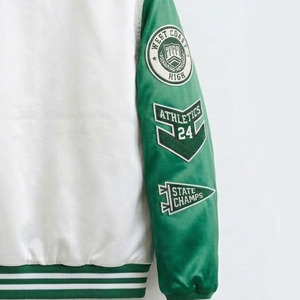 High Quality Custom Satin <b>Bomber</b> <b>Jacket</b> Polyester Winter Men and <b>Women</b> Baseball Satin <b>Varsity</b> <b>Jacket</b> For Men - Product Image 5