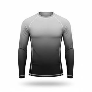เสื้อรัดรูปแขนยาวแบบยูนิเซ็กซ์สำหรับฝึกซ้อมกีฬา แห้งเร็ว บีจีเจ เอ็มเอ็มเอ็ม ยิวยิตสู กราปลิง โนกิ ชุดกีฬา - Product Image 1