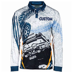 Camisetas de Manga Larga para Hombre con MOQ Bajo, 100% Poliéster, Secado Rápido, Protección UV, Logotipo Personalizado Impreso, Jersey para Pesca al Aire Libre - Product Image 3