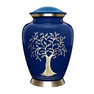 High Quality Best Selling Modern Durable Cremation Urns for Human Ashes Adult <b>Large</b> Aluminum Floor Vase Funeral Supplies - Product Image 4
