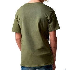 T-shirts décontractés d'été pour hommes de haute qualité, 100% coton respirant, couleur unie noire, manches courtes surdimensionnées - Product Image 4