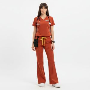 Custom Medical <b>Scrubs</b> <b>Set</b> Nurse Uniform Breathable Comfortable Hospital Workwear OEM Supplier Wholesale - Product Image 2