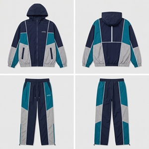 Conjunto Deportivo de 2 Piezas, Chaqueta Cortavientos Personalizada para Hombre, Nailon, Venta al Por Mayor, Fabricante con Logotipo OEM - Product Image 3