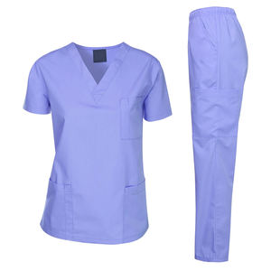 Uniforme Médico Unisex de Alta Calidad con Logotipo Personalizado, Conjunto de Blusa y Pantalones con Material Spandex para Mujer - Product Image 2