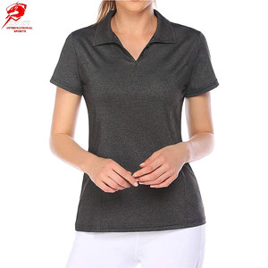 Chemises polo élégantes pour femmes, texture douce, confortables, pour le bureau, les loisirs et les tenues décontractées. - Product Image 1