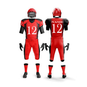 Dernière collection, uniforme de football américain de haute qualité, sur mesure, ODM, respirant, en polyester, manches courtes, unisexe, étiquette privée - Product Image 4