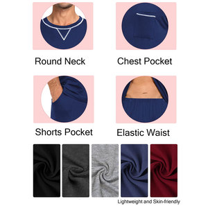 ชุดเซ็ตผู้ชายแบบสั้นรุ่นใหม่ปี 2026 ผ้าถัก ระบายอากาศได้ดี สวมใส่สบาย ทนทาน เหมาะสำหรับกิจกรรมกลางแจ้ง ชุดกีฬา 2 ชิ้น - Product Image 3