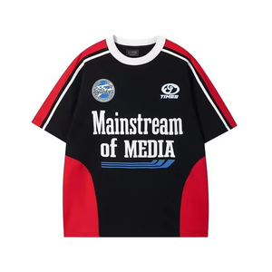 Camiseta de Fútbol Personalizada con Bordado, Estilo Casual, Deportivo, Retro, Americano, para Hombre, de Malla de Poliéster, Corte Recto - Product Image 6