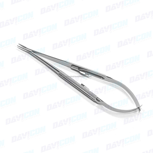 Micro porte-aiguille, en acier inoxydable, chirurgical orfr, de haute qualité, à pointe droite avec serrure, 15cm 1mm, 1 pièce - Product Image 3