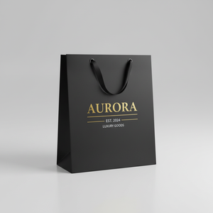 Bolsa de Compras de Papel Blanco Ecológica Hecha a Mano con Logotipo Personalizado y Asa para Empaquetado Minorista en Supermercados - Product Image 2