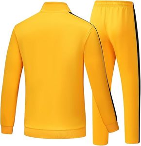 Men's Black Red Tracksuit Full Zip <b>Jacket</b> Matching Pants Geometric Print Sporty Style Breathable Autumn Wear - Product Image 4