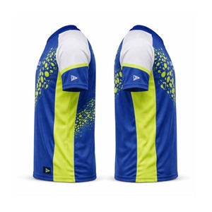 Custom Pickleball Team Jersey Royal Blue <b>Lime</b> Moisture Wicking Sports Shirt Athletic Jersey - Product Image 4