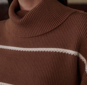 Western O-<b>Neck</b> <b>Turtle</b> <b>neck</b> Fringe Detail Breathable Sweater <b>Women's</b> Cowboy Style Suede Knit Tops Tassel Design Fashion <b>Jumper</b> - Product Image 5