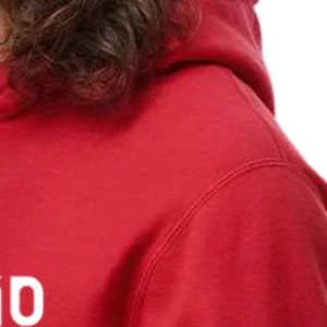 <b>Mens</b> Heavyweight Cross-Grain Hoodie <b>Red</b> Color Premium Cotton Fleece Pullover <b>Sweatshirt</b> Custom Logo OEM ODM Casual Winter Wear - Product Image 4